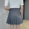 Dresses Haruku Ulzzang High Waist Ball Denim Pleated Skirts Lolita Style Girls Tennis Skirt Mini Cute Aline Golf Skirt Short