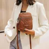 Väska multifunktionell mjuk pu läder liten axel för kvinnor vintage crossbody cash purse mobiltelefon bolsas femininas