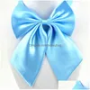 Bow Ties Women Girl Solid Color Stora Bow Ties For Bank El Dress Suit Shirts Decor Fashion Accessories Drop Delivery Fashion Accessor Dhddk