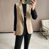 2024 autumn Fashion Vest Women spring Jacket Turndown Single Button Wasitcoat Female Black Sleeveless Office Casual Blazer Y2K 240301