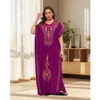 Basic Casual Dresses PlusSize Caftan Traditional Dress Abaya For Womens Kaftan African O-neck Jilbab Short Sle Loose Lady Casual KaftanC24315