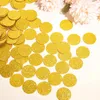 Decoração de festa 100 pcs ouro prata cinco pontas estrela confete cartão de papel aniversário chá de bebê diy coração de casamento para casa