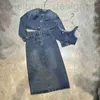 Women's Jackets Designer Denim Clothing Cool Girl Washed Jacket Trousers Half Skirt One-piece Shorts Vest 84D0