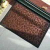 Carpets Heat-pressed Embossed Fiber Carpet PP Polypropylene Loop Velvet Rubber Frame Entrance Doormat