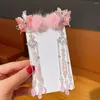 Accessori per capelli Fiore di lusso Antico Bella testa Indossare Peluche Clip per bambini Farfalla Forcina Stile coreano