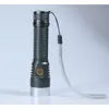 LED Aluminum Alloy Three Speed T6 Charging Strong Light Orange Peel Super Bright Outdoor Mini Flashlight 971549