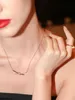 Designer tiffay and cos Nouveau collier à nœud torsadé pour femmes léger luxe petit populaire collier à nœud en or rose chaîne de haute qualité rose