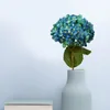 Decoratieve bloemen bruidstaartdecoraties 1PC donkerblauwe hortensia's kunstboeket decoratie bruidsbal