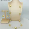 Hochzeitsschmuck-Sets Yuminglai Dubai Boutique-Schmuck, lange Kette mit Ohrringen, geeignet für Frauen FHK15500 Q240316