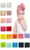 Chiffon Flower Nylon Headband Baby Girls Soft Elastic Wide Headwrap Princess Headdress Floral Hair Accessories 18 Designs M30983515167