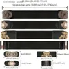 Riemen Elegante vintage metalen gesp elastische riem voor dames - Brede tailleband voor nette jassen en gordelsY240316
