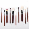 Makeup Brushes Goat Hair Set Professional Natural Powder Concealer Eyeshadow Blush Eyebrow Brush