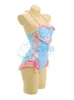 Miłość dla kobiet ślicznych pluszowych królików niebieski strój kąpielowy cosplay anime kobiety seksowne jednoczęściowe bikini stroje kąpielowe dla dziewcząt 2022 rozmiary s-xlc24315