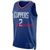 Anpassade män kvinnor ungdom los angeles clippers''kawhi leonard royal 21/22 diamantikon swingman jersey broderi basket tröja xs-5xl 6xl