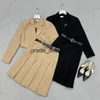 Fashion designer women's dress set two-piece women's suspender dress summer designer short skirt triangle party dress casual dress set black