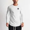 Camisas casuais masculinas primavera e outono camisa de fundo dos homens fino fitness magro encaixe longo sle topsc24315