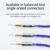 Accessories XINHS 8 strands silver foil wire headset upgrade cable