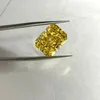 Diamantes soltos Meisidian 6A 8X10 4 CTS Radiante Corte Esmagado Zircônia Cúbica Vivied Diamante Amarelo Preço por quilate