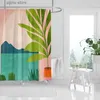 Shower Curtains Waterproof fabric shower curtain Bathroom curtain accessories 180x200 Bath curtain for shower 240*200 nordic boho decor 240x200 Y240317