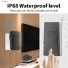 Doorbells Wireless outdoor doorbell waterproof battery free self powered kit home and dynamic ring ringtoneH240316