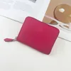 Borsa per il trucco neutra con motivo in pelle di palma, semplice e alla moda, borsa con clip per carte di credito, classica 9,5x11,5 cm