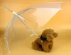 20PCSDHL Transparent Transparent Parapluie Pour Animaux De Compagnie Construit En Laisse Chien Chiot Marche Neige Pluie Garder Les Animaux De Compagnie Parapluies En Plastique Secs 1351764