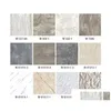 Wallpapers Gesimuleerde Marmeren Tegelvloer Sticker Pvc Waterdicht Zelfklevend Voor Woonkamer Toilet Keuken Home Decor 3D Muur Drop Del Dhnz1