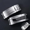 9mm X9mm NEW High Quality Stainless Steel Watch Band Strap Buckle Adjustable Deployment Clasp for Rolex Submariner Gmt Straps243b243P