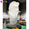 8 MH (26 stóp) z dmuchawą na zewnątrz wyświetlany gigantyczna LED nadmuchiwana Merlion Parade Reklama Lion Animal Cartoon Mascot na sprzedaż