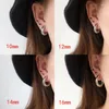 Hoop Earrings 1pcs Extra Thick 5mm Wire For Men Women Circle Stainless Steel Rings Ear Fashion Jewelry Do Not Fade Versatile