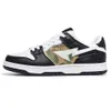 2023 Apbapestas Designer Casual Shoes Platform Sneakers SK8 STA Patent Leather Green Black Plate-Forme for Women Train