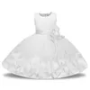 Flickas klänningar formella flickor klänning blommor småbarn kväll lång spets prinsess tutu klänningar ärmlösa barns födelsedag voile kläder 240315