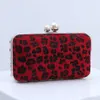 Lady Night Bags Leopard Pattern Saco de jantar Moda de uma bolsa de ombro