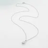 Designer Tiffay och Co Bull Horn Temperament Water Drop Halsband Kvinnor Fashion Elegance Simplicity CollarBone Creative Art Jewelry Trend