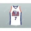 Custom Name Any Team ALEX MORAN 7 BLUE MOUNTAIN STATE GOATS BASKETBALL JERSEY SEWN All Ed Size S M L XL XXL 3XL 4XL 5XL 6XL Top Quality