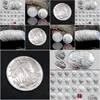 Kunsten en ambachten Liberty munten 63st Usa Walking Bright Sier Copy Coin Fl Set Art Collectible Drop Delivery Home Garden Gifts Otmvo