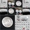 Arts And Crafts Liberty Coins 63Pcs Usa Walking Bright Sier Copy Coin Fl Set Art Collectible Drop Delivery Home Garden Gifts Otmvo