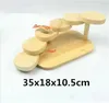 Japanese wooden wood Cuisine Sushi Bridge Boats Pine Creative Sashimi plate Platter Tableware Decoration Ornament y240304