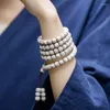 Strand Natural Star Moon Bodhi Armband 108 Jaar Hoge Dichte Witte Armbanden Voor Mannen En Vrouwen Gooien Boeddha Kralen