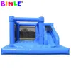 Großhandel 3 in 1 weiß aufblasbare Bounce House PVC Werbespannungshuhner Schloss Jumper Bouncer Sprungkombination mit Ballgrube und Rutsche für Fotos Shooting Kinderparty Ideen