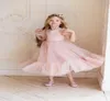 Baby Girl Fluffy Tiul Party Dress Flare Rleeve Ball Suknia na wesele Księżniczkę Ubranie dla dzieci 38Y E78212016898