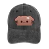 Berets Korone Happy Furball Doggo Cowboyhut Strandausflug Custom Cap Gentleman Damen Herren