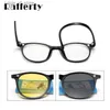 선글라스 ralperty magnetic sunglasses 여자 편광 6-in-1 안경 프레임 안경 남성의 클립 둥근 UV400 TR90 3D Yellow Oculo A2245 H240316