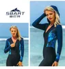 Maillots de bain pour femmes SBART Maillot de bain de printemps chaud Minceur Maillot de bain pour femme Protection solaire Combinaison de plongée Longue traîneau Costume de méduse Surf SuitC24315