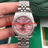 orologio da donna di moda Orologio meccanico automatico 36MM Lunetta con diamanti Zaffiro Orologi da donna Bracciale in acciaio inossidabile2571