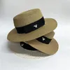 Ladies Sun Boater Flat Hats Small Bee equins Straw Hat Retro Gold Wraded Female Sunshade Shine Cap Rh 240311