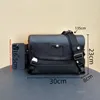 Designer small messenger bag, men's leather luxury large satchel voyager