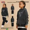 Be Childrens Wear Outono/Inverno Tamanho Médio Crianças Suéter de Pelúcia Com Capuz American Street Fashion Brand Star Bear Impresso Conjunto