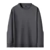 Men's Round Neck Hoodie 2024 Spring New Trend Fashion Casual Middle-aged and Young Men's Loose T-shirt