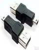Whole USB A to Mini B Adapter Converter 5Pin Data Cable MaleM MP3 PDA DC Black 50pcs4146123